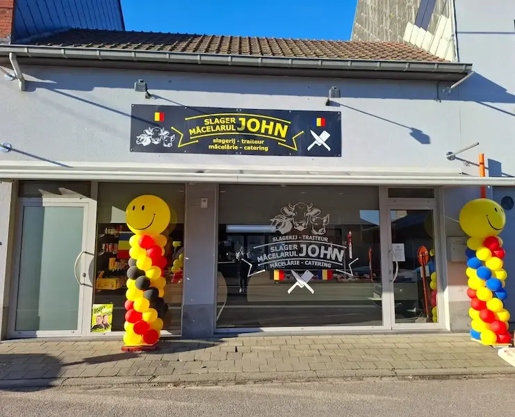 Slagerij John winkel in Bruggestraat Zwevezele
